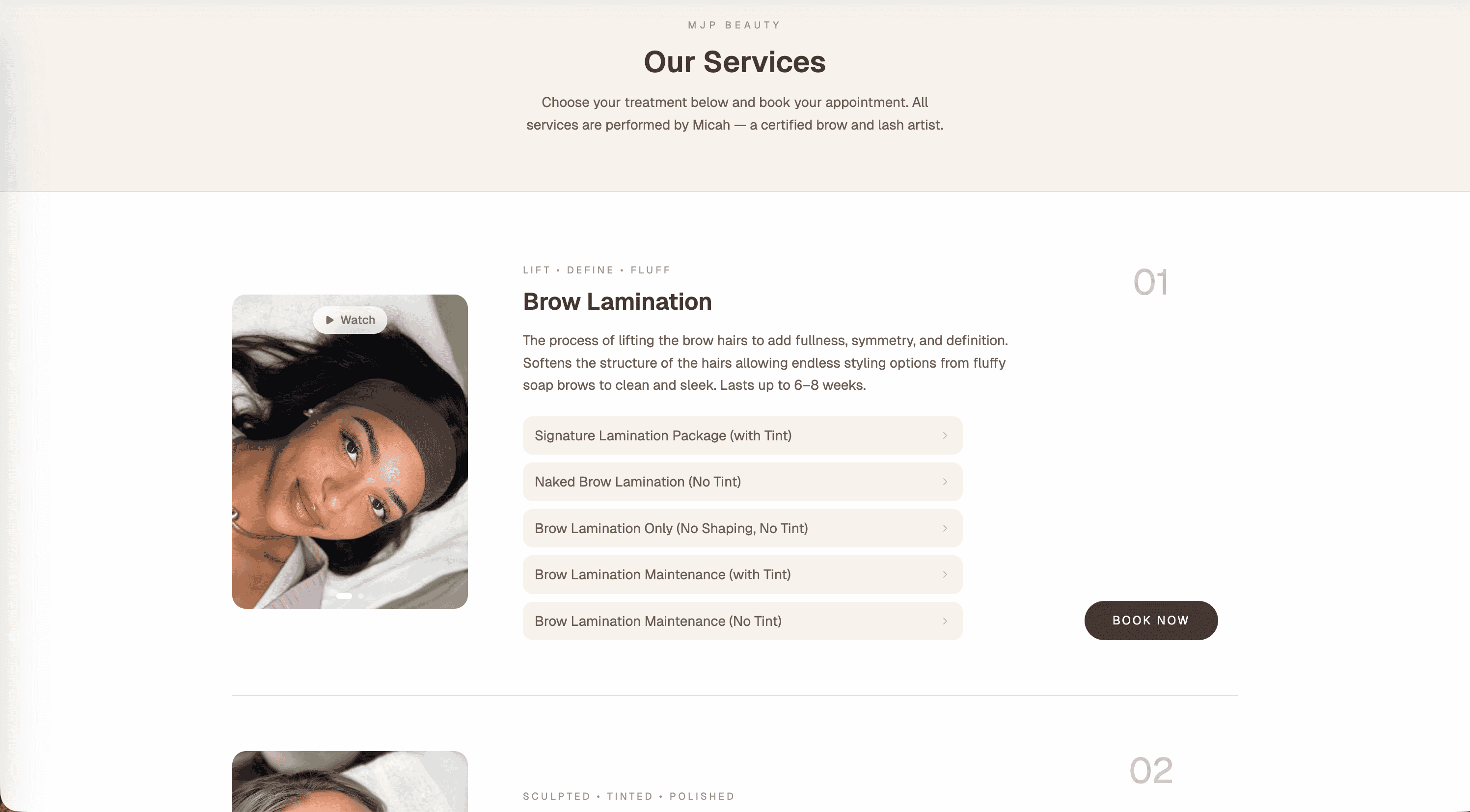 MJP Beauty – slide 6