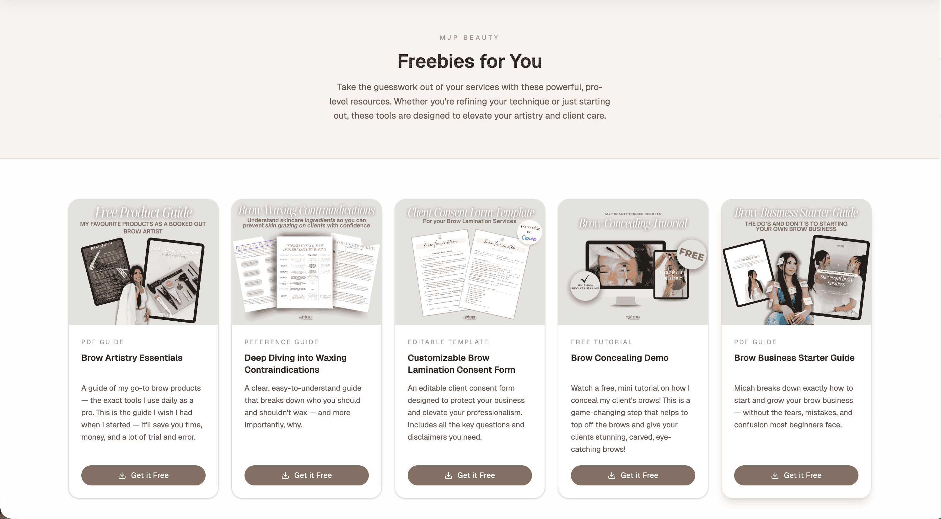 MJP Beauty – slide 8